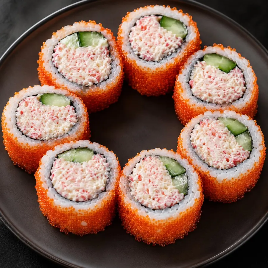 Роллы Калифорния с крабом