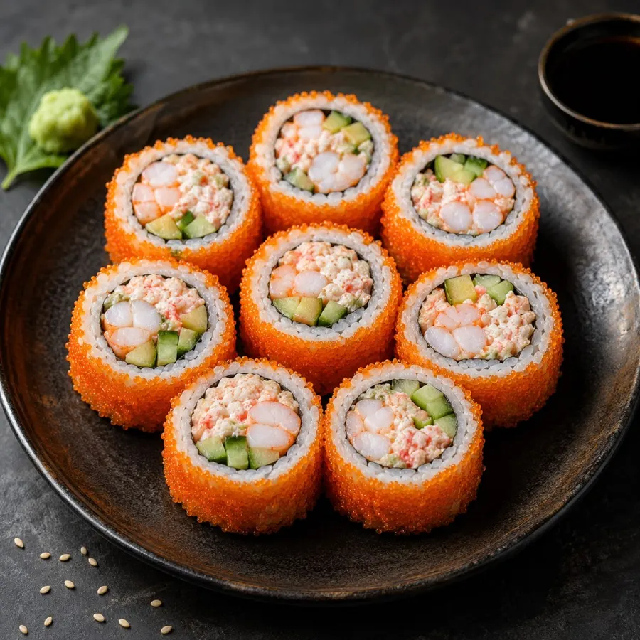 Роллы Калифорния с креветкой